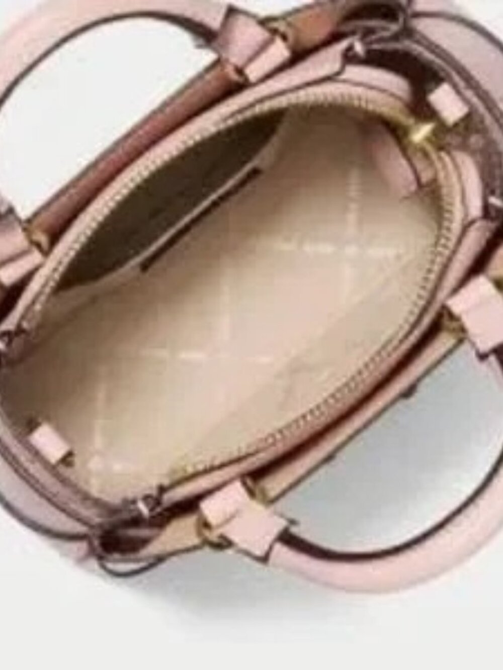 Viral Michael Kors Reed Pink Pebbled Leather Satchel Crossbody NWOT $498 Classic - Picture 8 of 8